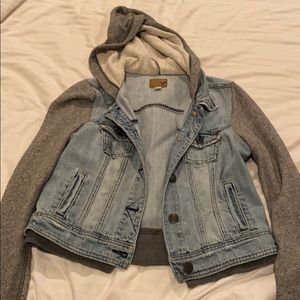 American Eagle Jean/Knit Jacket